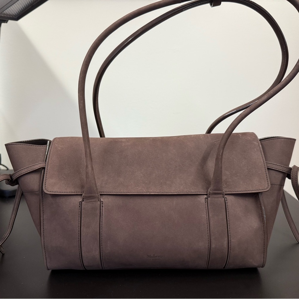 Mulberry Small Soft Bayswater in Ebony Nubuck